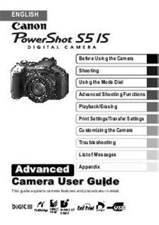 powershot s5 is camera manual Epub