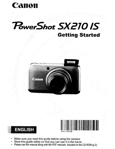 powershot sx210 is manual Reader