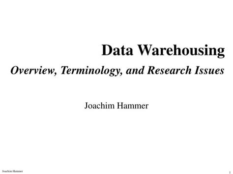 ppt data warehousing overview issues terminology products 70541 Doc
