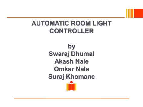 ppt on automatic room light controller Doc