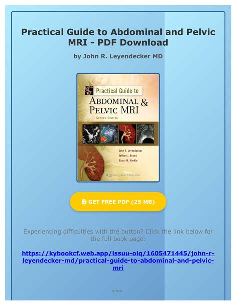 practical guide to abdominal and pelvic mri Doc