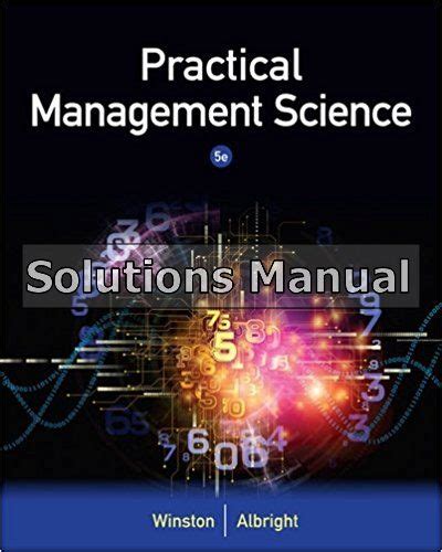 practical management science problem solution manual Kindle Editon