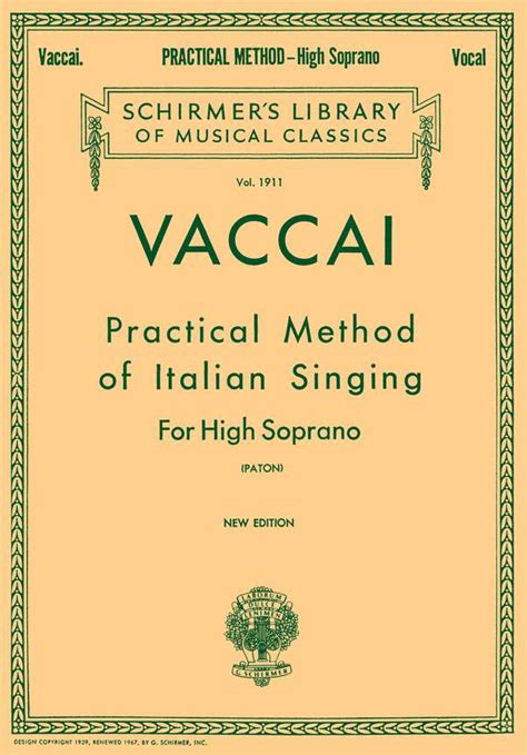 practical method of italian singing for high soprano Doc