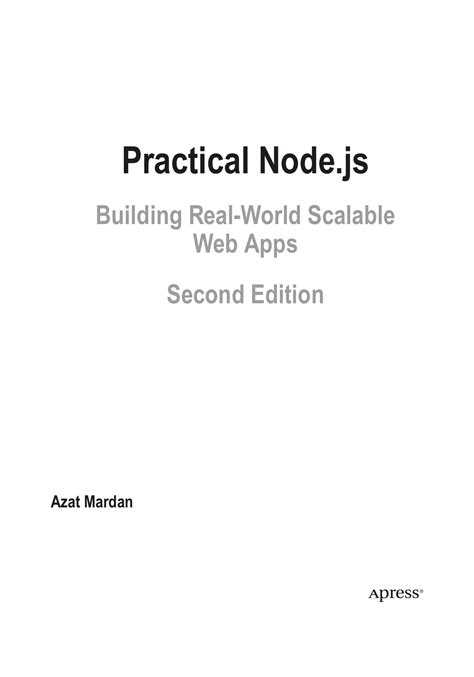practical node js building real world scalable web apps Doc