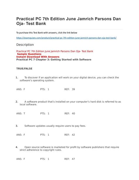 practical pc 7th edition answer PDF