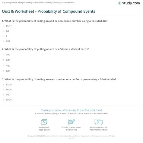 practice 12 5 compound events answers Reader