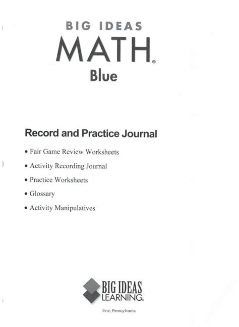 practice journal pg 144 big ideas math PDF