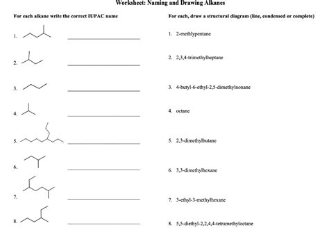 practice naming and drawing alkanes alkenes alkynes Epub