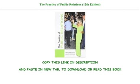 practice of public relations 12th edition Ebook Epub