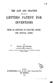 practice relating letters patent inventions Epub