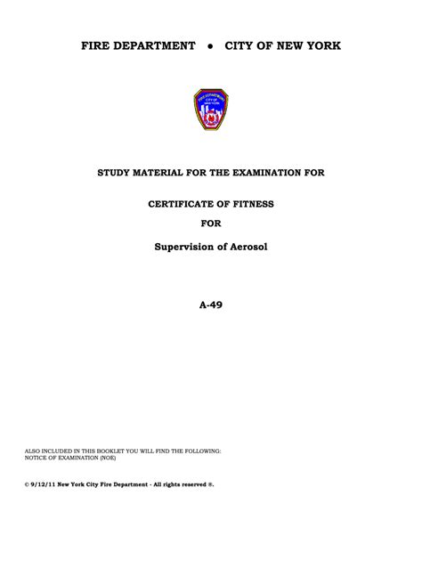 practice test for certificate of fitness examination Epub