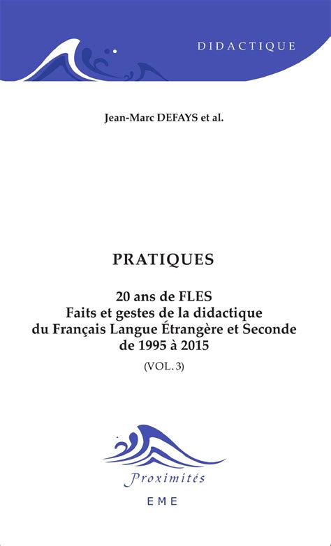 pratiques ans fles didactiques proximit s ebook Reader