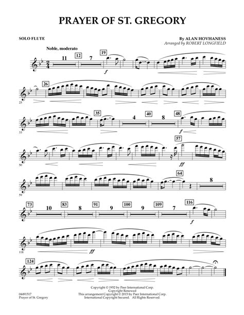 prayer of st gregory sheet music Epub