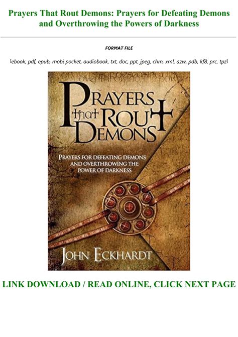 prayers that rout demons prayers for defeating demons and overthrowing the powers of darkness PDF