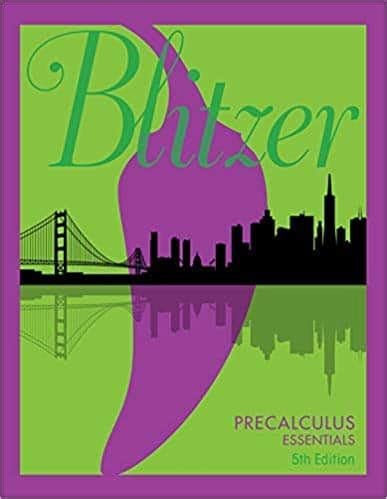 precalculus 5th edition by robert blitzer pdf Ebook Kindle Editon