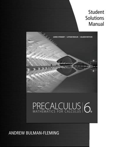 precalculus mathematics for calculus 6th edition solutions manual Doc