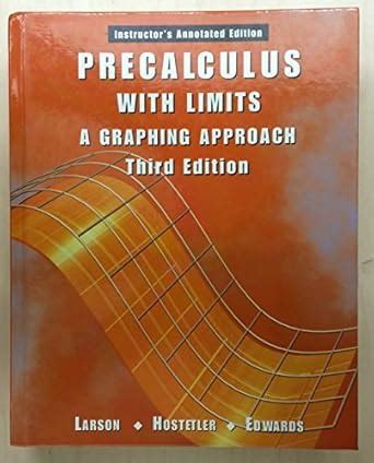 precalculus with limits instructors annotated ed pdf Epub