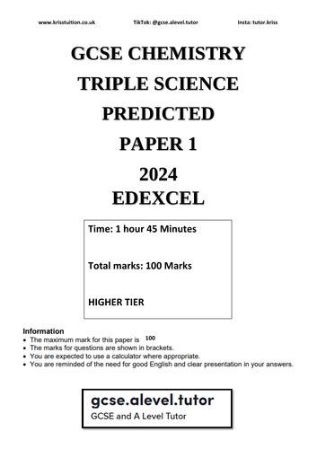 predicted chemistry 2014 edexcel paper Ebook Epub