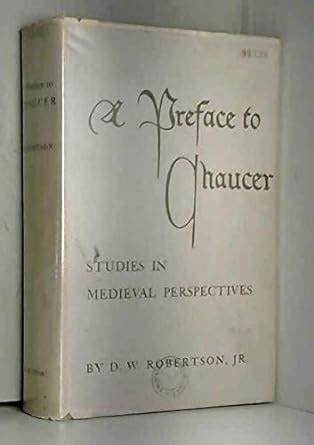 preface chaucer medieval perspective princeton Kindle Editon