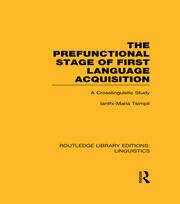 prefunctional stage language acquistion linguistics Kindle Editon