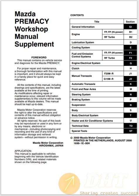 premacy 1 workshop manual Doc