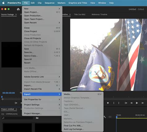 premiere pro how to export string as individual clips