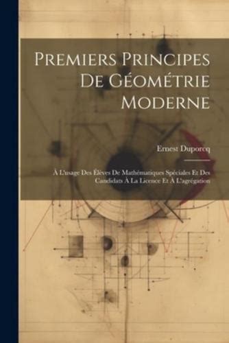 premiers principes geometrie moderne mathematiques Epub