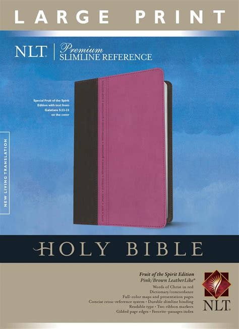 premium slimline reference bible nlt large print tutone PDF