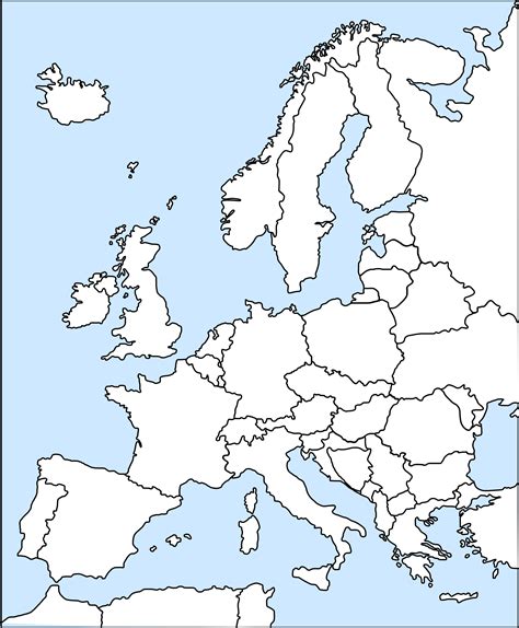 prentice hall 67 europe blank outline map Doc