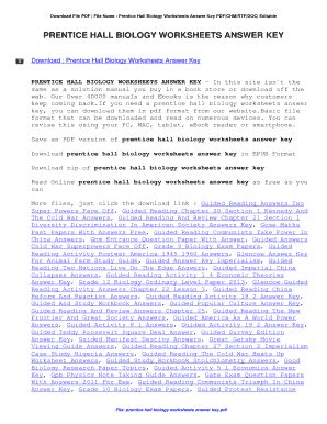 prentice hall biology workbook answer key chapter 23 Reader