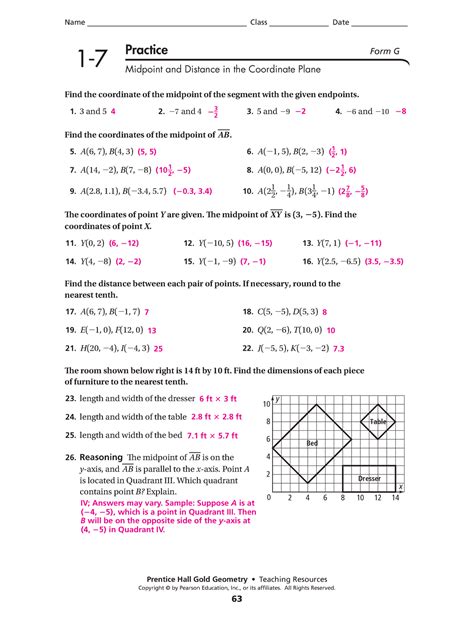 prentice hall foundations geometry answers practice form PDF