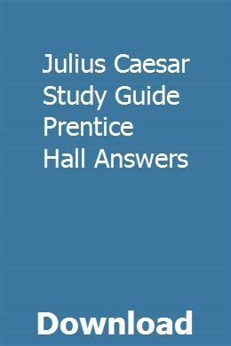 prentice hall julius caesar selection test answers Doc