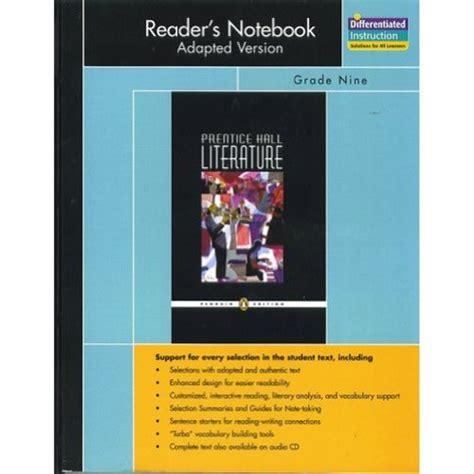 prentice hall literature readers notebook answer key PDF