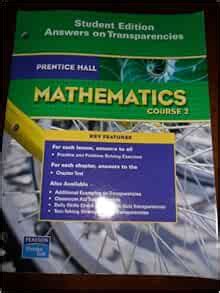 prentice hall mathematics course 2 answers key PDF