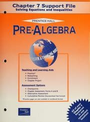 prentice hall pre algebra chapter 7 Kindle Editon