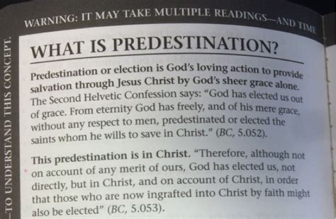 presbyterians predestination Reader