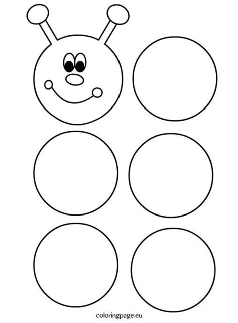 Preschool Caterpillar Template