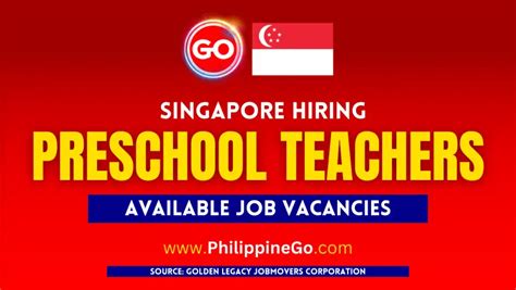 preschool jobs singapore