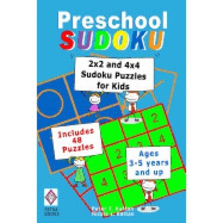 preschool sudoku 2x2 and 4x4 sudoku puzzles for kids Kindle Editon