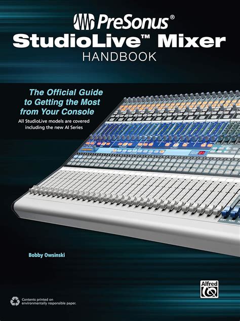 presonus studiolive mixer handbook the official guide to getting the most from your console PDF