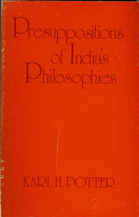 presuppositions of indias philosophies PDF