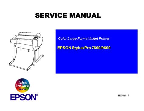 preview for epson stylus pro 7600 stylus pro 7600 9600 printers field repair document Epub