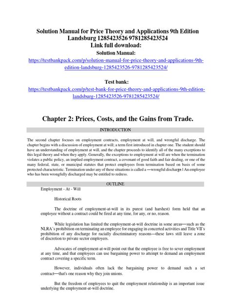 price theory and applications landsburg solution manual Doc