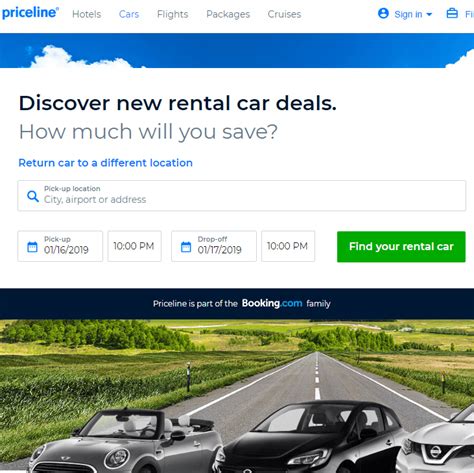 priceline com car rental