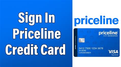 priceline credit card log in