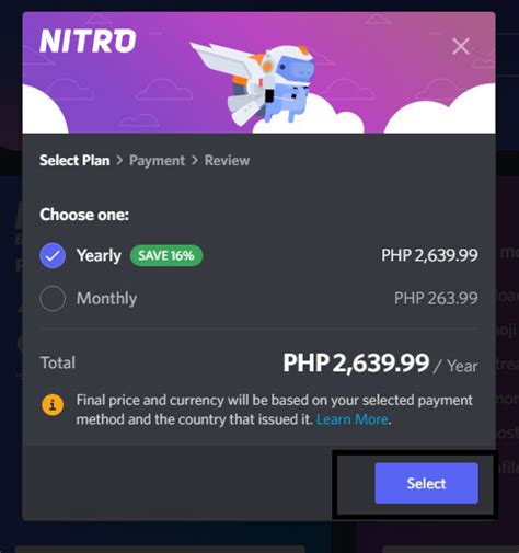 prices of discord nitro in all curenceys