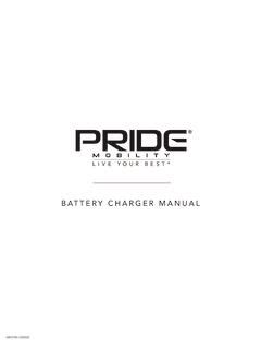 pride mobility charger manual PDF