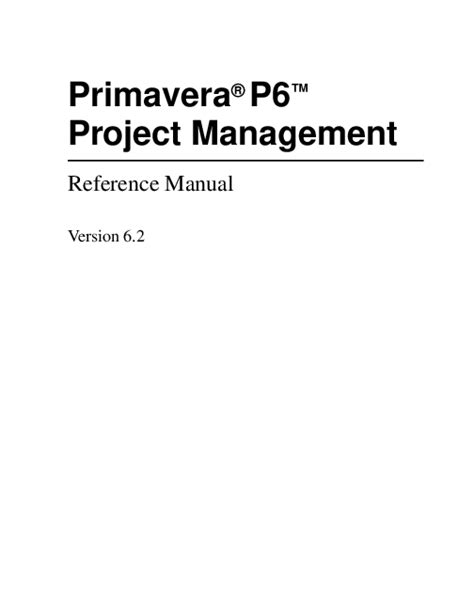 primavera p6 82 manual pdf pdf Reader