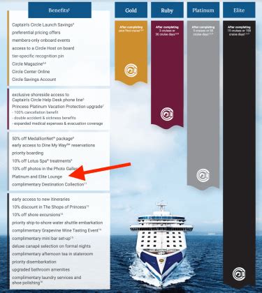 Princess Loyalty Levels Chart