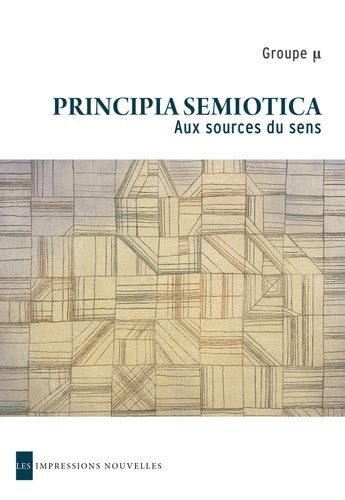 principia semiotica aux sources sens PDF